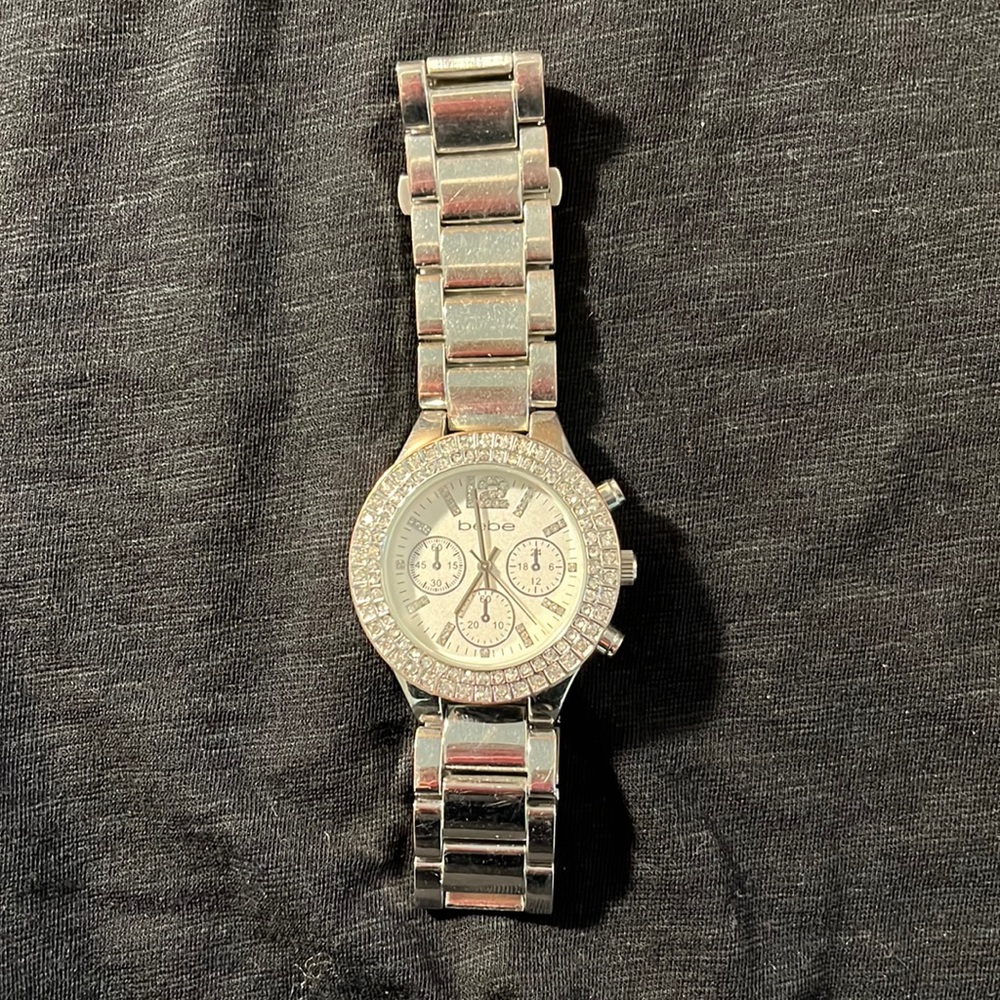 NWOT: Bebe Ladies Stainless watch